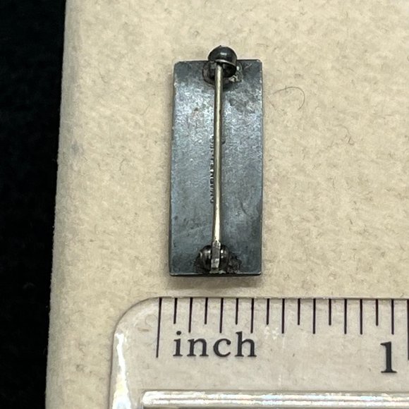 F.A. Herman Vintage Windmill and Sailboat Sterling and Enamel Brooch Signed - Picture 6 of 6